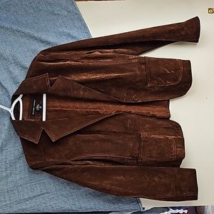 New York & Co brown suede blazer